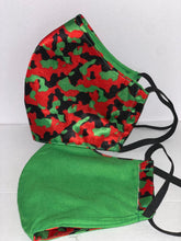 Cargar imagen en el visor de la galería, Camo Face Masks (Green)